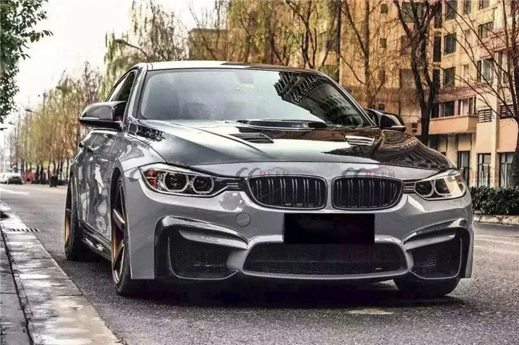 Wide Body Kit Bumper For Bmw 3 Series F30 F35 With Hood