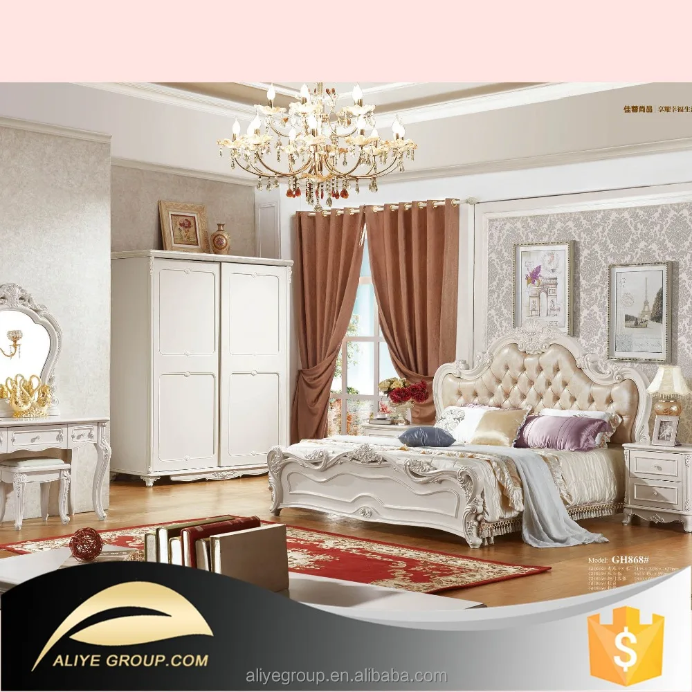 2017 Top Sale Modern French Style Pearl Color Bed Room Furniture In Alibaba De Gh868 Buy Alibaba De Pearl Modern Bed Room Furniture Product On