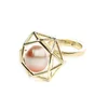 Customized 925 sterling silver pick a pearl cage ring