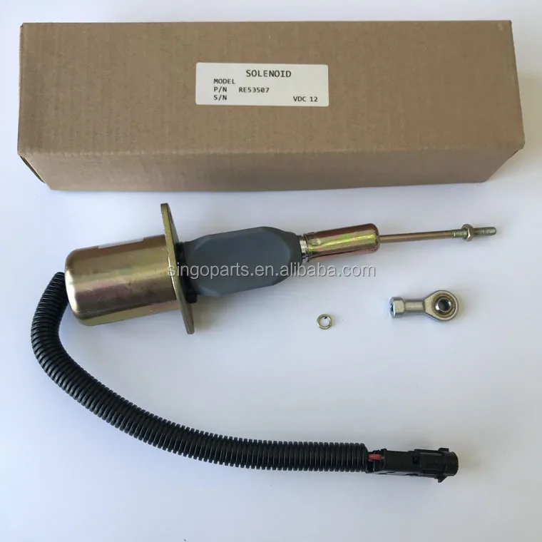 12v Fuel Stop Shut Off Solenoid Re53507 For John Deere Buy Stop Shut