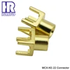 PCB Edge Mount Female MCX Connector For GSM Antenna