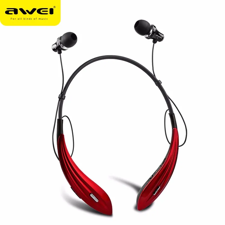 AWEI A810BL 2017 High Quality Good Sounds Headband Premium Stereo Sounds Sport Wireless Blue tooth Earphones Headphones