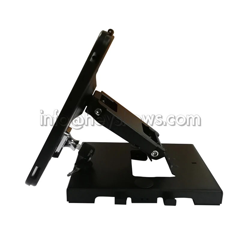 Lockable Ipad Stand Desk Enclosure Tablet Counter Sign Holder Table