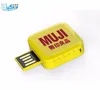 Square Twist USB Stick, Plastic Square USB Flash Drive with OEM Custom Logo