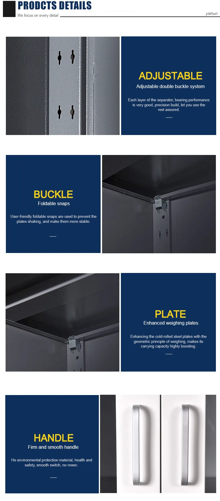 Cheap Office Shelf Filling Cabinet with 2 Swing Glass Door meuble de rangement pour burea