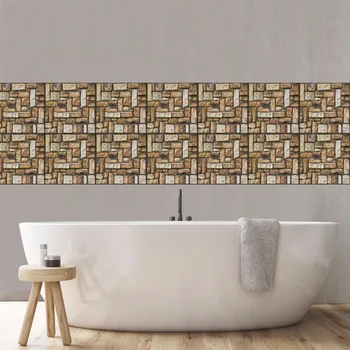 Kitchen Bathroom Tile Wall Sticker Eco Friendly Pvc Sticker