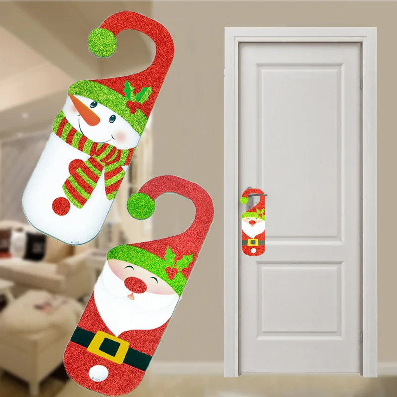 3 Pcs/set Felt Door Knob Hanger Christmas Tree Door Hanger For Decoration Buy Christmas