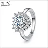 Sun Star trendy fashion jewelry pear cut 925 silver ring with purple stone factory outlet