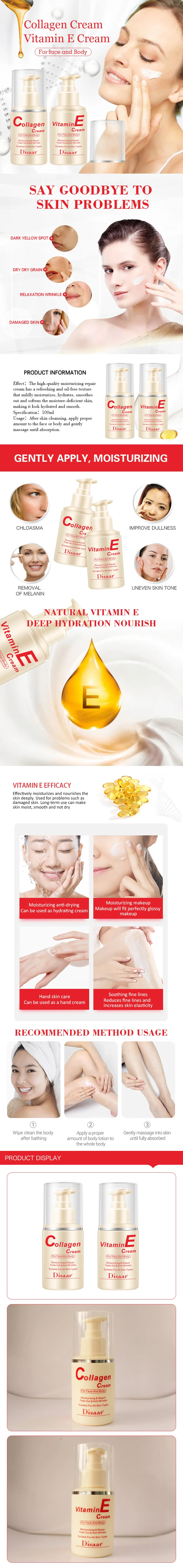 collagen and vitamin e face and body cream