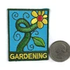 Fashion Flower Green Plant Garden Embroidery Rectangle Patch For Child Clothing