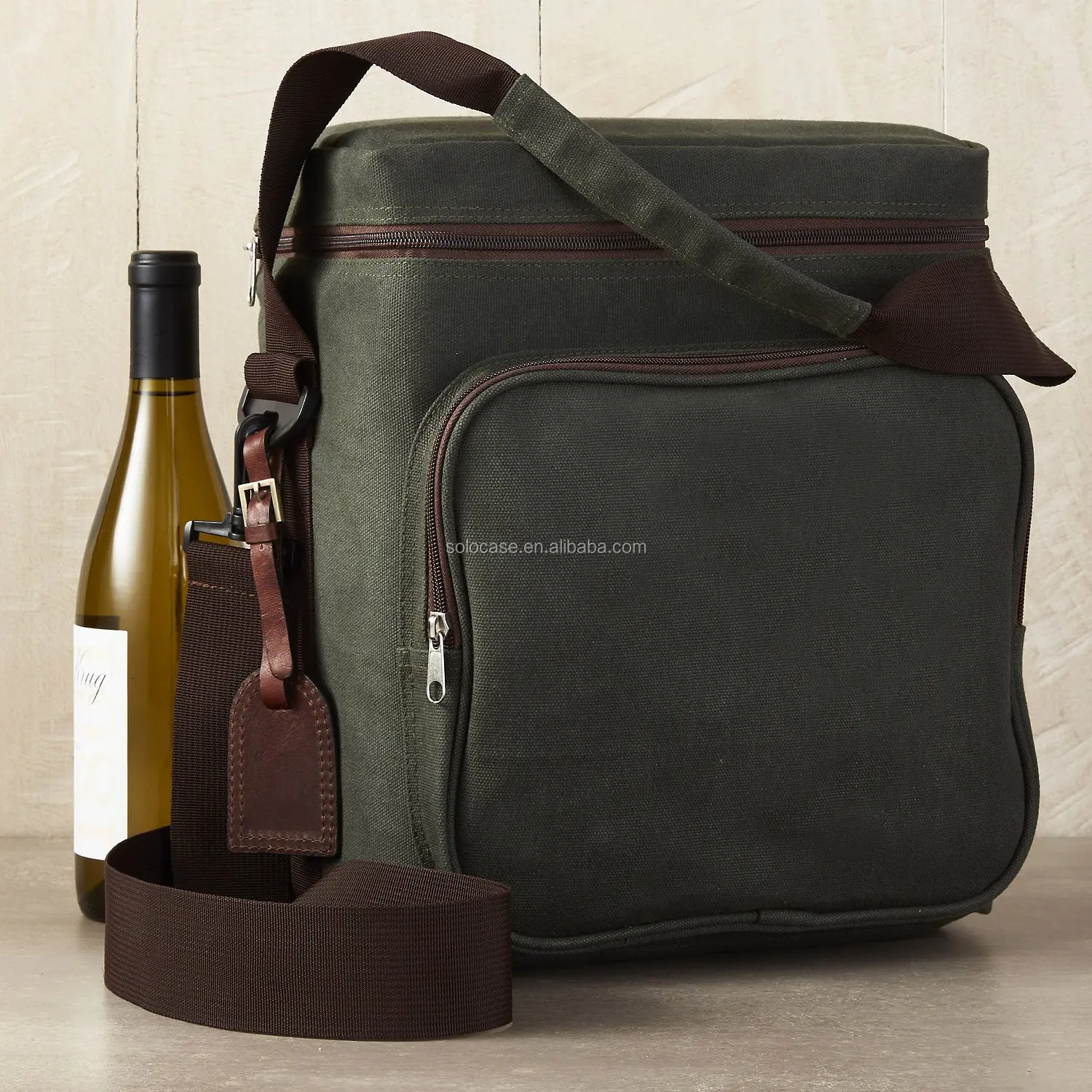 Portable Versatile Wine Carrying Cooler Tote Bag