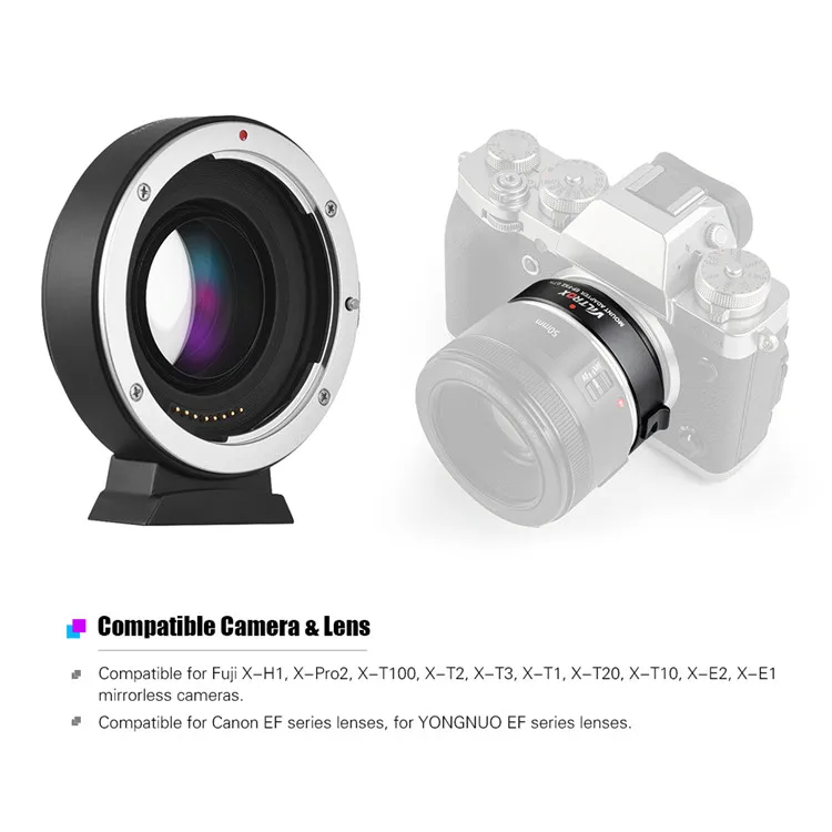 Viltrox Ef-fx2 Focal Reducer Booster Auto-focus Lens Adapter 0.71x For ...