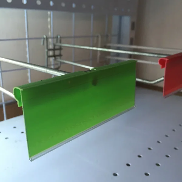 Single Color Supermarket Pvc Flip Scan Snap-on Shelf Plastic Price Data ...