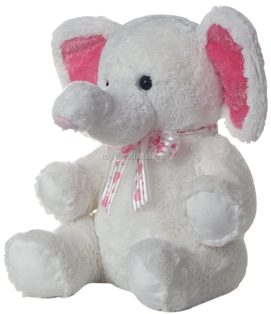 stuffed white elephant toy