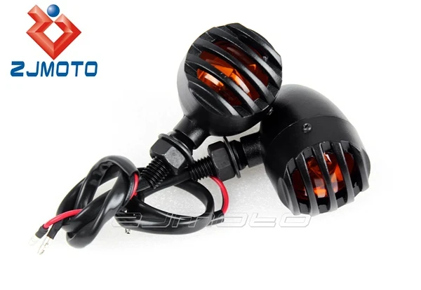 Skull Lens Chrome Motorcycle Turn Signals For Victory Cross Roads Jackpot Motorbike