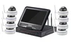 Recordable Wireless 8CH Quad Digital Real Time Home outdoor CCTV Camera With 10'' TFT LCD Screen Monitor security system