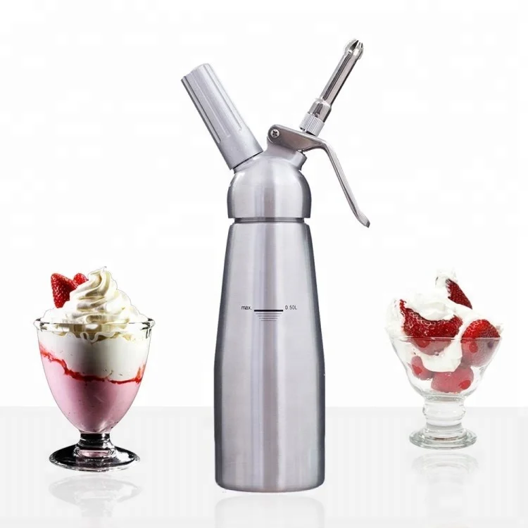 500ml Aluminum Whipped Cream Dispenser Whipper Stainless Steel