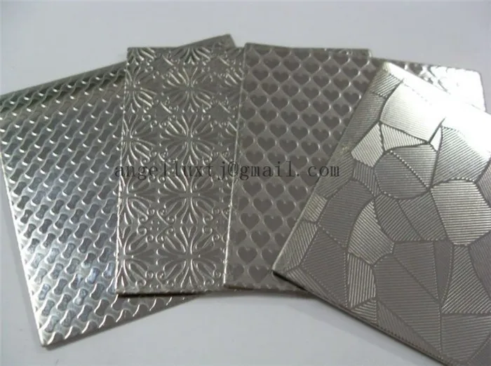 Anti-fingerprint 304 Gold Color Stainless Steel Sheet 3d Embossed ...