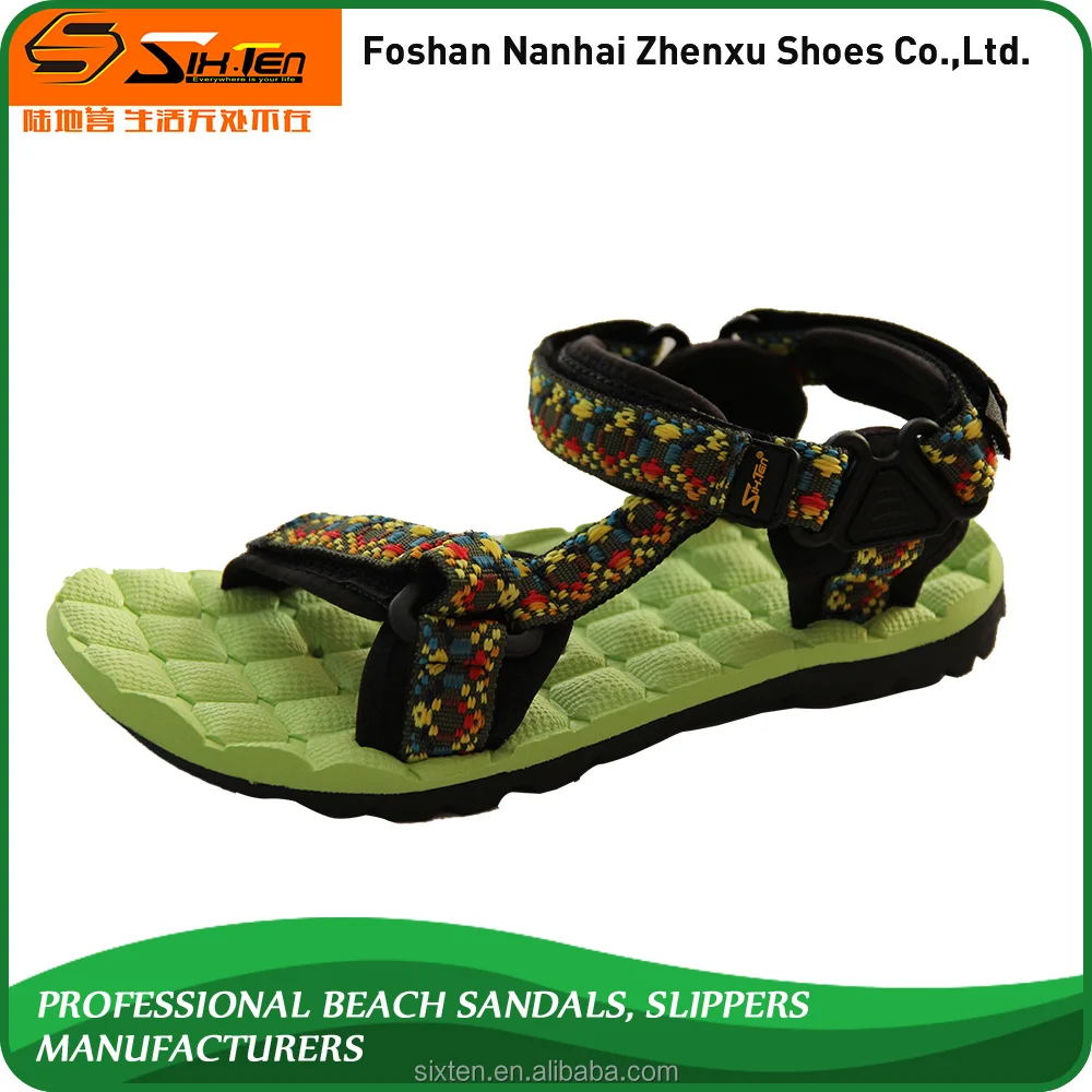 Various of jacquard high elastic women beach sandals shoes ST-60