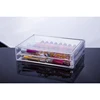 Larger Acrylic Make up Cosmetic Organizer Storage Drawers Display Boxes Case with 2 drawers, for Lipstick, Brushes, nail polish