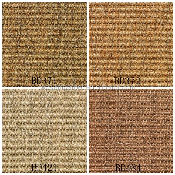 Luxury Sisal Roll Carpet Modern Design Wall To Wall Sisal Carpet