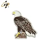 promotional metal custom soft enamel bald eagle custom badges