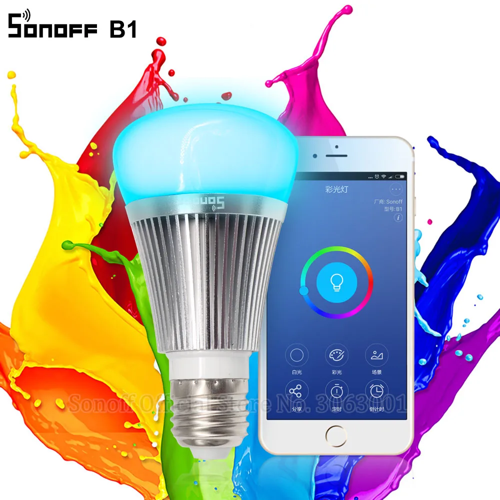 retailer Sonoff B1 Dimmer Led Bulb Wifi Smart Remote Control smart bulb