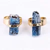 Yase natural quartz adjustable ring China factory fancy crystal ring simple natural agate dagger rings