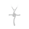 2018 Nice Women's Sterling silver cross necklaces with crystal,China Wholesale Silver Jewelry