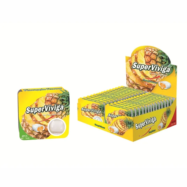 Halal Superheart Superviviga Chewing Gum Pineapple Flavor Buy Halal Superheart Chewing Gum