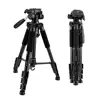 Q111 Professional Portable Video Tripod for DSLR Camera 4-Section Tripod Legs with Quick Release Plate Pan Head Carrying Case