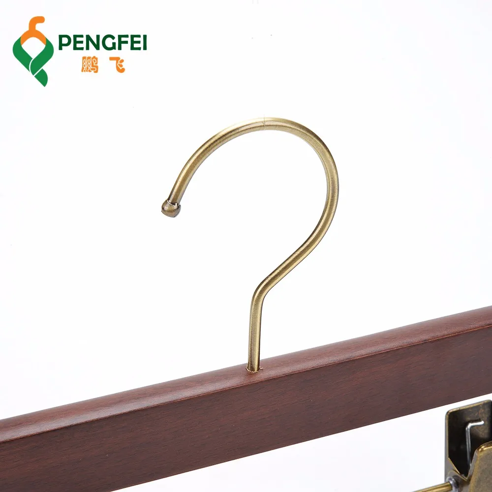 Luxury Wooden Pant Stand Hanger With Clips Buy Deluxe Pants Hanger