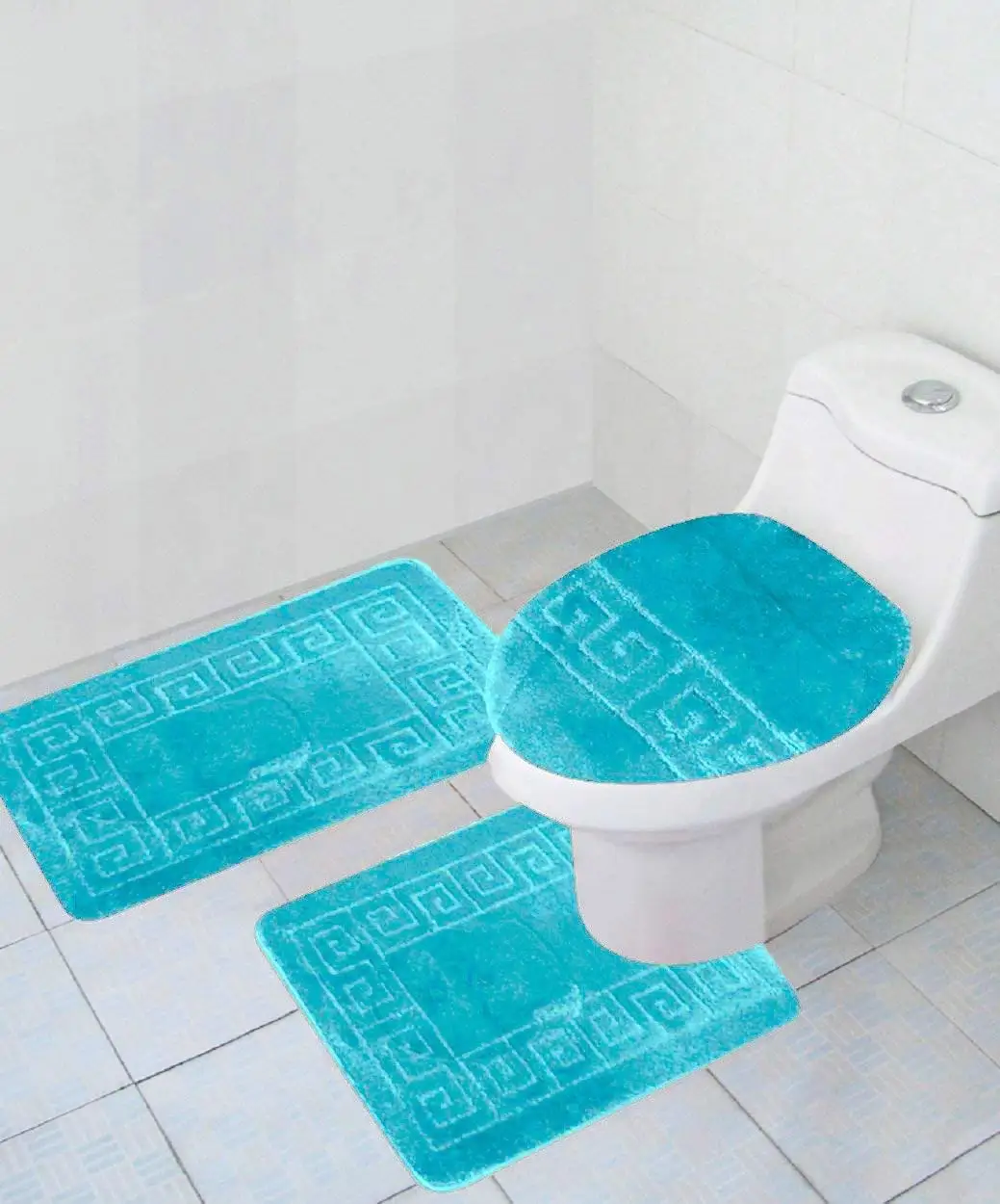 Contour Bathroom Rug Find Deals On Line Get Quotations Home Must Haves 3 Piece Bath Rug Set Turquoise Pattern Mat For Bathroom Decor Includes