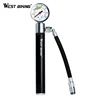 WESTBIKING Bicycle Pump With Pressure Gauge 120 PSI Hand Air Pump Bike Presta and Schrader Ball Road Tire Mini Cycling Hand Pump
