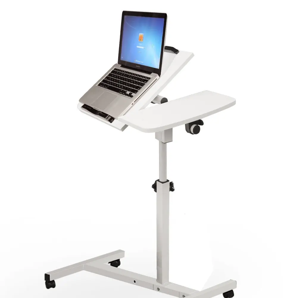 Ankola Laptop Table, Desk. Adjustable Portable Vented Laptop Aluminum Computer Desk Portable Bed Tray Book Stand Computer Mobile Laptop Desk Cart with Side Table, Fast shiping From Dayton,New Jersey