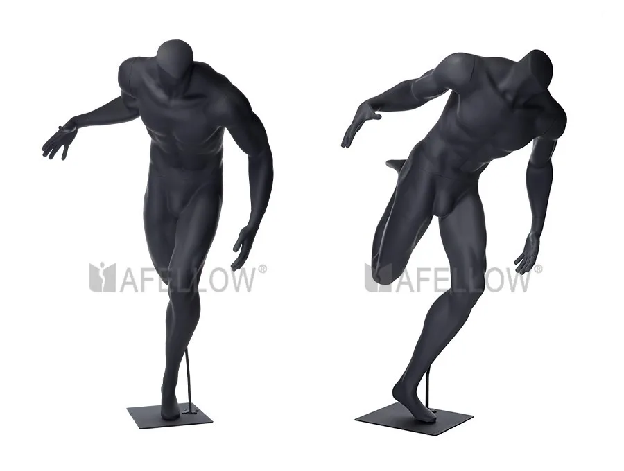 Wholesale Mannequin Black Model Full Body Mannequin Sport Mannequin Ni