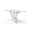 Space Saving Extendable Glass Model Coffee Table To Dining Table