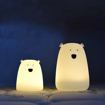 Cute Led Children Night Light Multicolor Silicone Soft Baby Nursery Cute Led Children Night Light Multicolor Silicone Soft Baby Nursery Lamp Portable