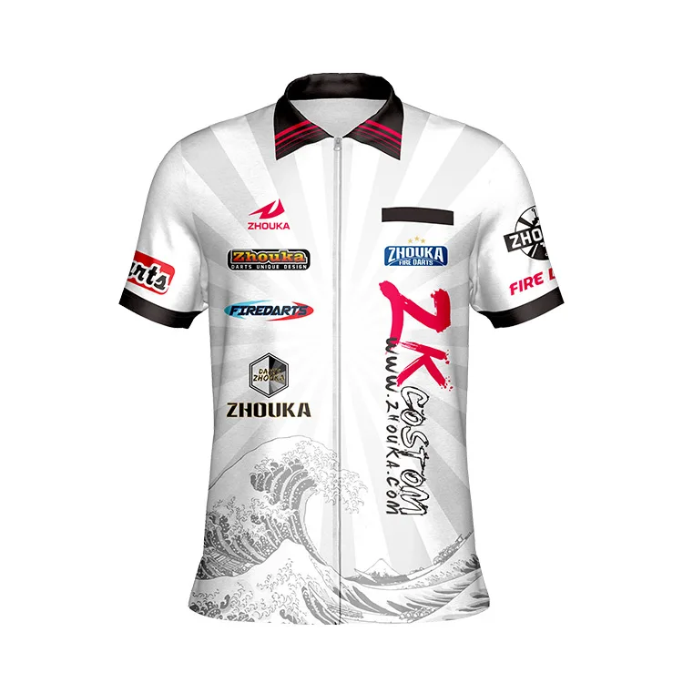 Zhouka Custom Sublimation Dart Shirts Jersey With Pocket Design Buy