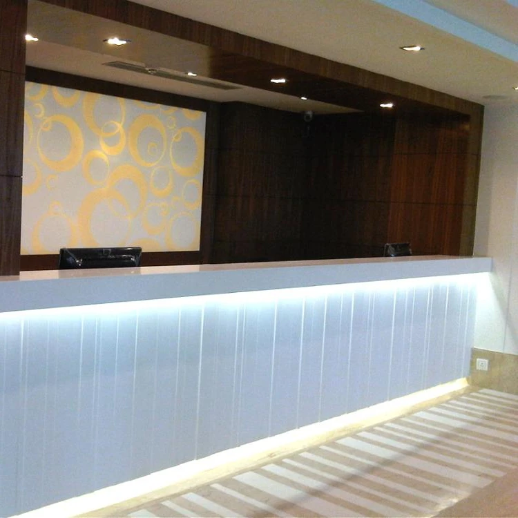 Modern Design L Shaped Reception Desk Salon Counter For