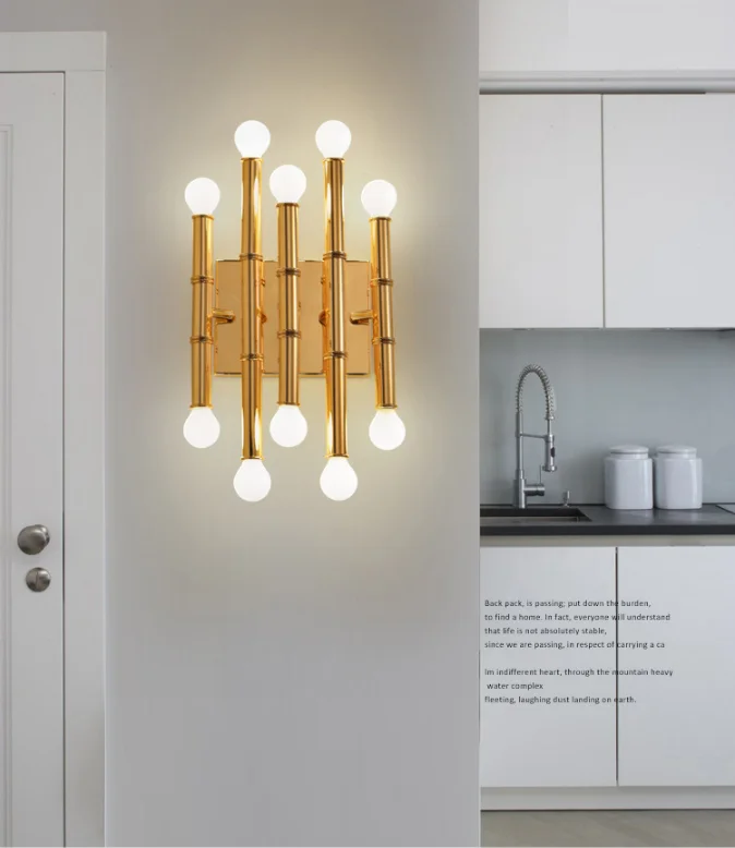 hot selling Simple post-modern living room bedroom hotel designer industrial led wall lamp