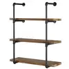 DIY Storage Wall Mount iron Pipe Open Shelf Shelving Hung Bracket ,Home Improvement Kitchen Shelves,Tool Utility Shelves