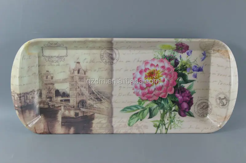 12inch plastic rectangular tray with handle