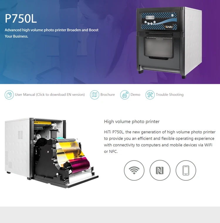 P750l Commercial Industrial Digital High Volume Printing Instant