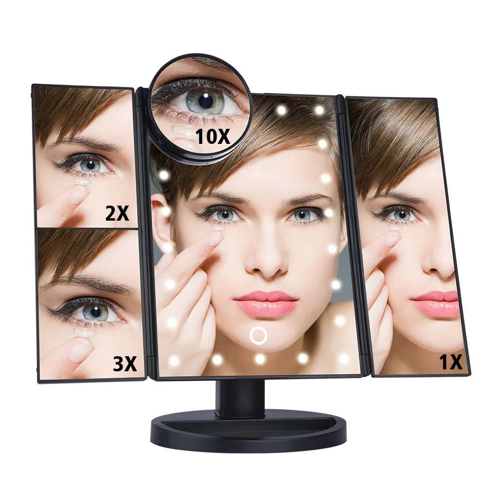 touch screen mirror with lights
