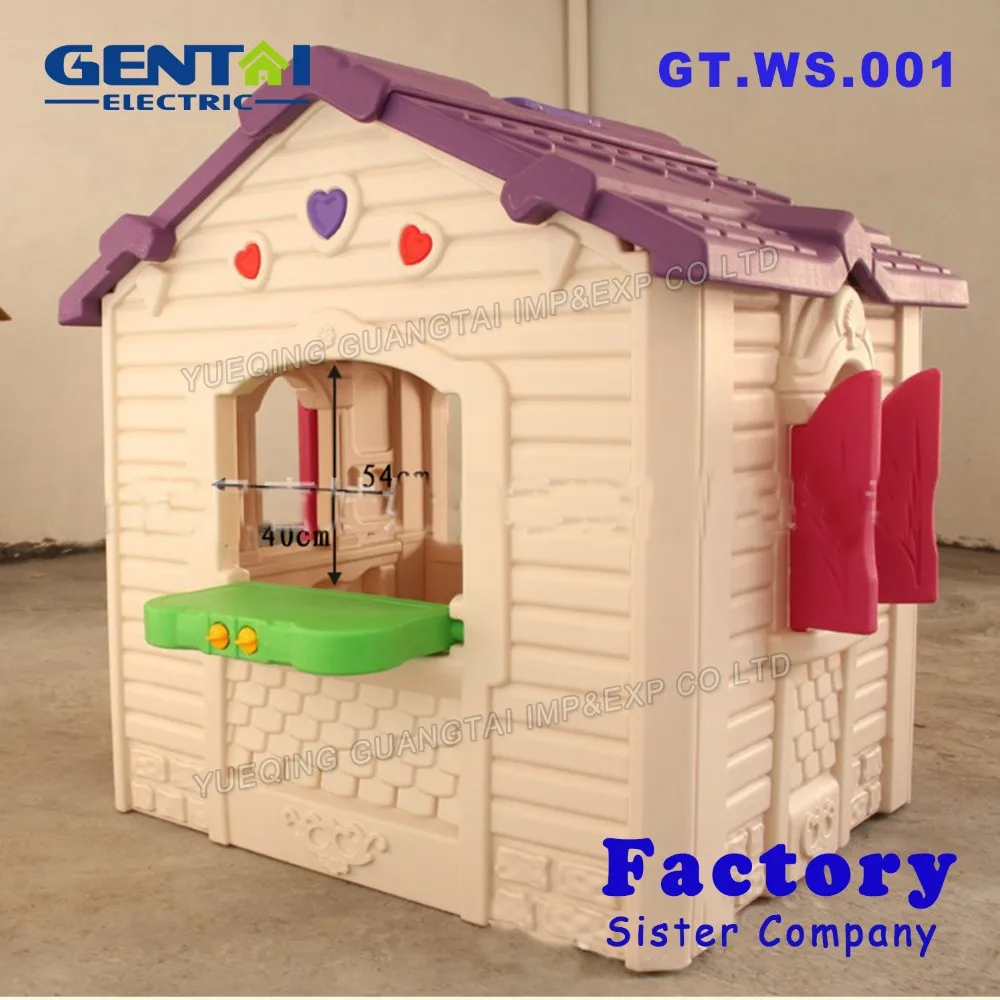 2016 Hot Quality Kids Plastic Outdoor Playhouse Plastic House For Sale