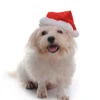 Christmas Red plush gift hat pet santa hat Christmas pet accessory