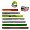 custom personalized high visible colorful snap on arm bracelet strap reflective armband cycling safe band with logo for adult