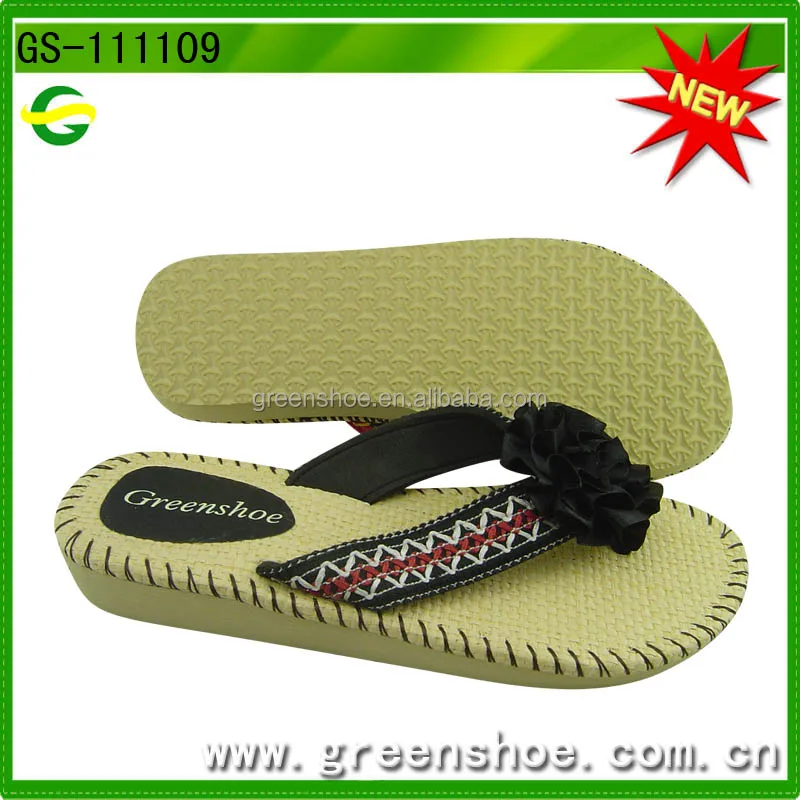 2014 lady new design EVA beach slippers