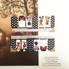 Mickey Lovely Nail Arts Sticker 14 pcs set Waterproof Nail Decal Art Sticker Gel Polish Manicure